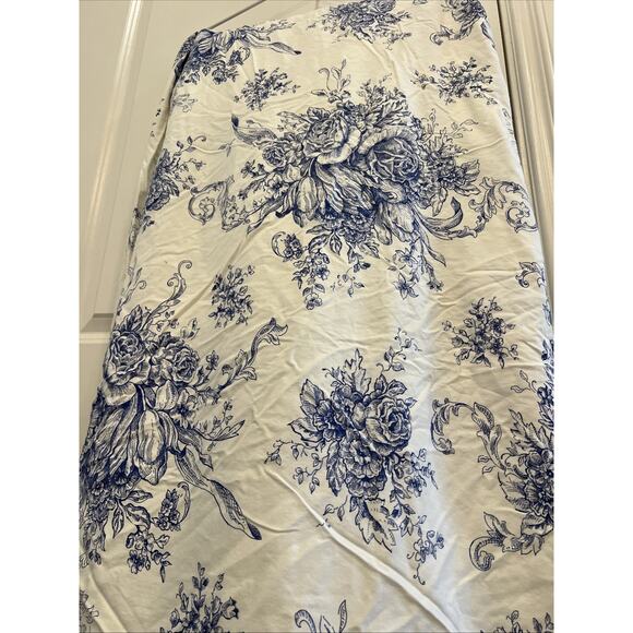 Melange Home Duvet Cover Navy Toile, King Size 80 x 104” 100% Cotton - Picture 10 of 15